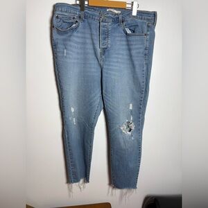 Levi’s Distressed Blue Women's Jeans